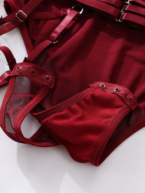Body Renda c/ Luvas & Ligas